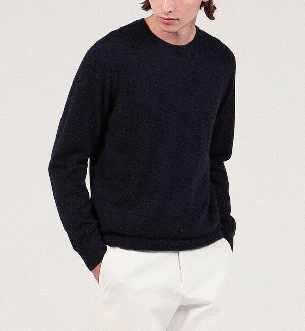 TOMORROWLAND MENS「TOMORROWLAND tricot スーパーカシミヤ クルーネックプルオーバー」|ニット・セーター|