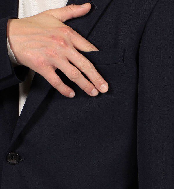 TOMORROWLAND MENS「ウールポリエステルギャバジン シングルブレステッド2Bジャケット」|テーラードジャケット|