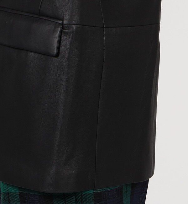 TOMORROWLAND MENS「ラムレザー シングルブレステッド2Bジャケット」|テーラードジャケット|