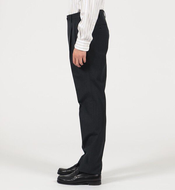 TOMORROWLAND MENS「ウールコットンツイル 2プリーツスラックス」|スラックス|