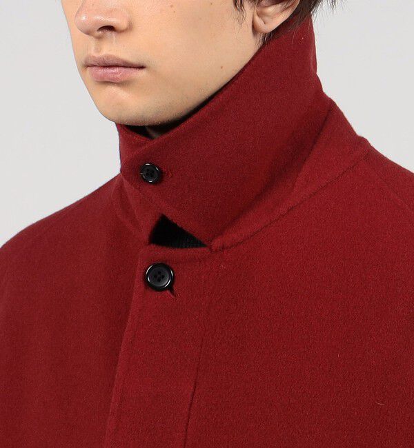 TOMORROWLAND MENS「Super170'sウール リバーメルトン ステンカラーコート」|ステンカラーコート|
