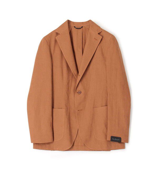 TOMORROWLAND BUYING WEAR「ERRICO FORMICOLA リネンシングル ブレステッド3Bジャケット」|テーラードジャケット|47 ブラウン