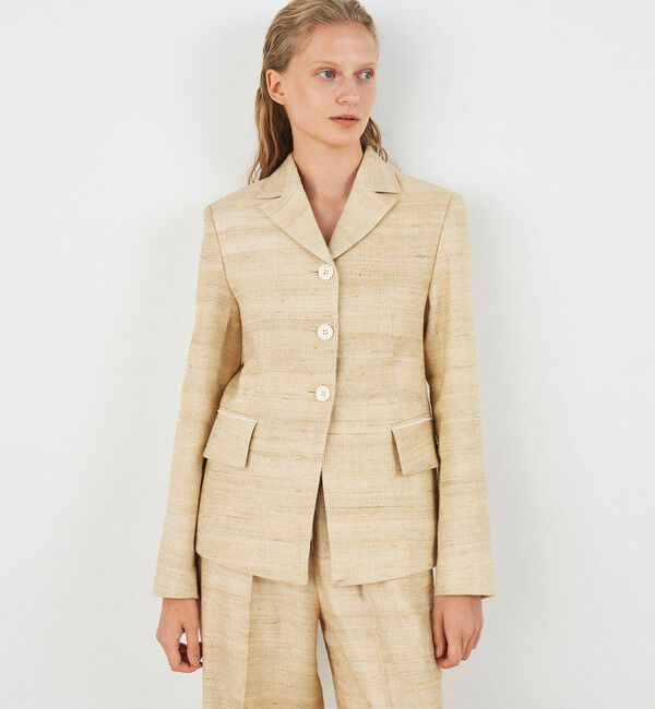 DES PRES「シルクリネンドビー コンパクトジャケット」|テーラードジャケット|