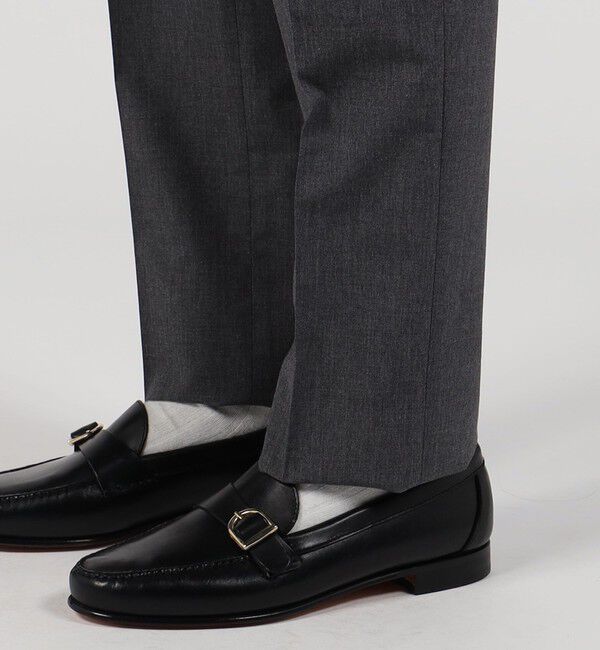 TOMORROWLAND MENS「ウールコットントロピカル 2プリーツスリムスラックス」|スラックス|