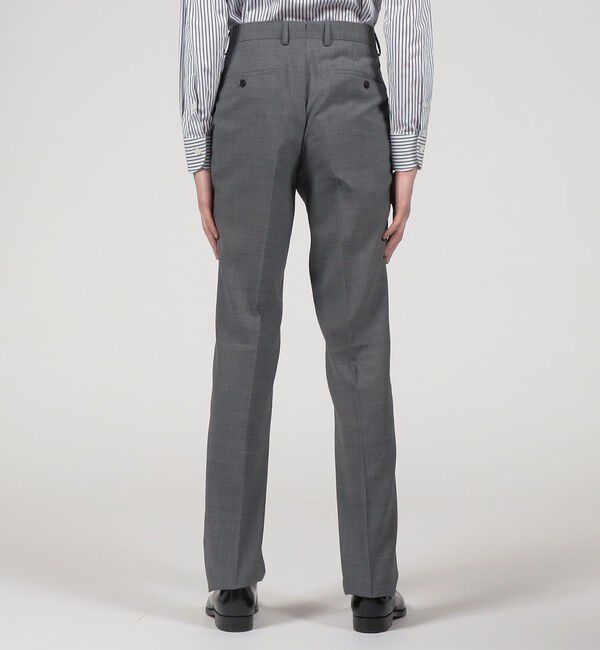 TOMORROWLAND MENS「Super120'sウールポリエステル ノープリーツスリムスラックス」|スラックス|