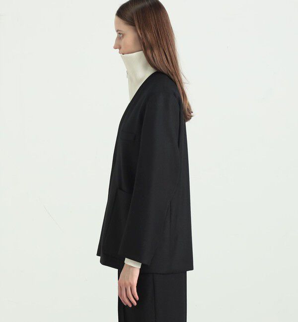 BACCA「ウールサキソニー ノーカラージャケット」|ノーカラージャケット|
