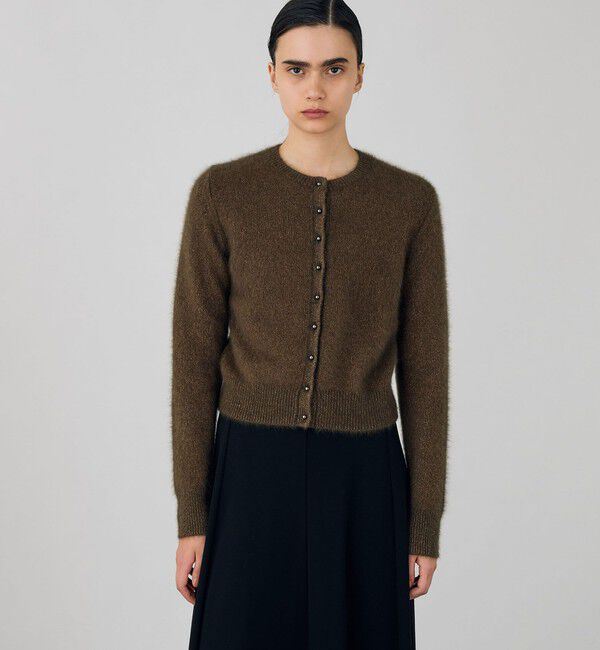 DES PRES「フォックスカシミヤ クルーネックカーディガン」|カーディガン|