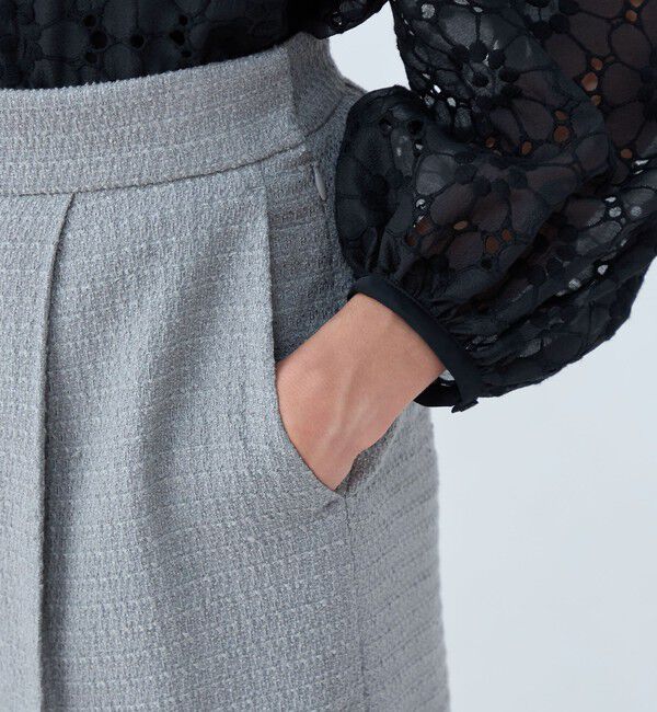 Ballsey「ライトファンシーツイード サスペンダーワイドパンツ」|その他|