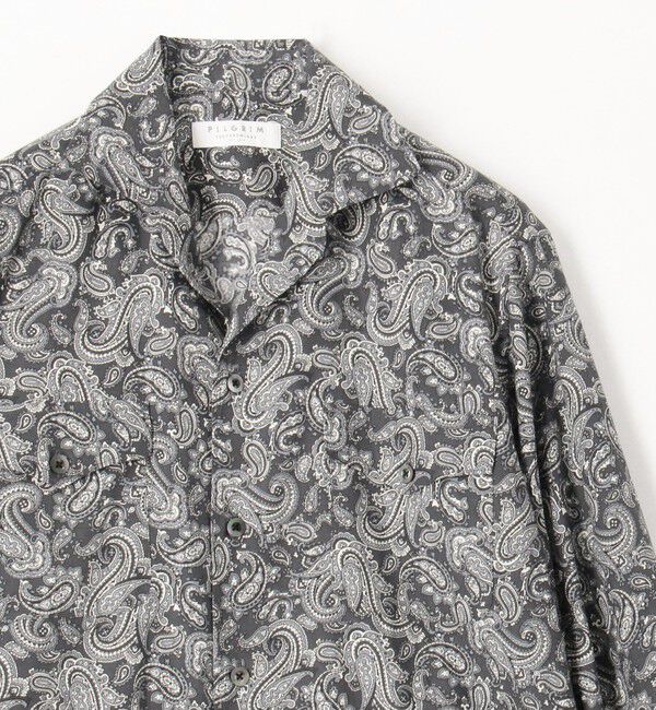 TOMORROWLAND MENS「コットンシルク オープンカラー プリントシャツ」|シャツ・ブラウス|