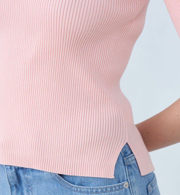 MACPHEE「コットンリブ クルーネックプルオーバー」|ニット・セーター|