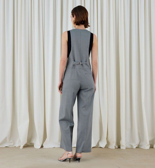 DES PRES「ポリエステルウールバラシャ テイラードサロペット」|オールインワン|