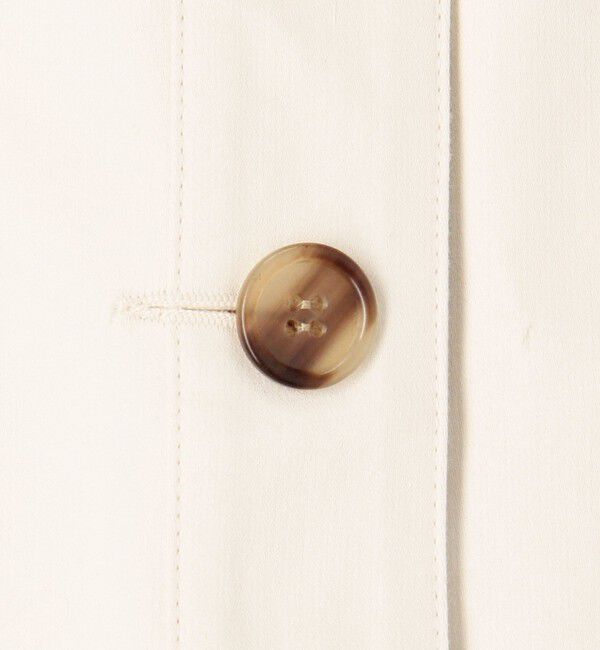 DES PRES「コットンサテン ボタンダウンマキシスカート」|タイト|