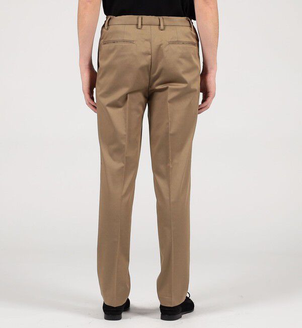 TOMORROWLAND MENS「コットンポリエステルサテン 1プリーツイージースラックス 」|スラックス|