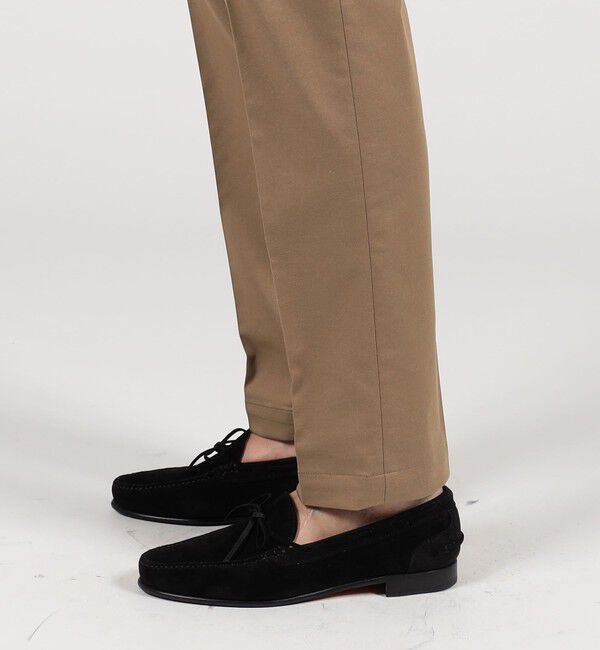 TOMORROWLAND MENS「コットンポリエステルサテン 1プリーツイージースラックス 」|スラックス|