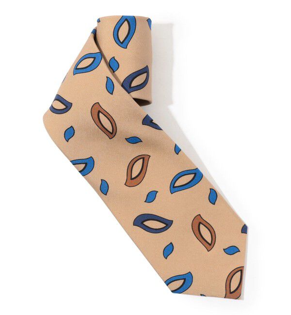 TOMORROWLAND GOODS「ERRICO FORMICOLA シルク プリントネクタイ」|ネクタイ・蝶ネクタイ|42 ベージュ系