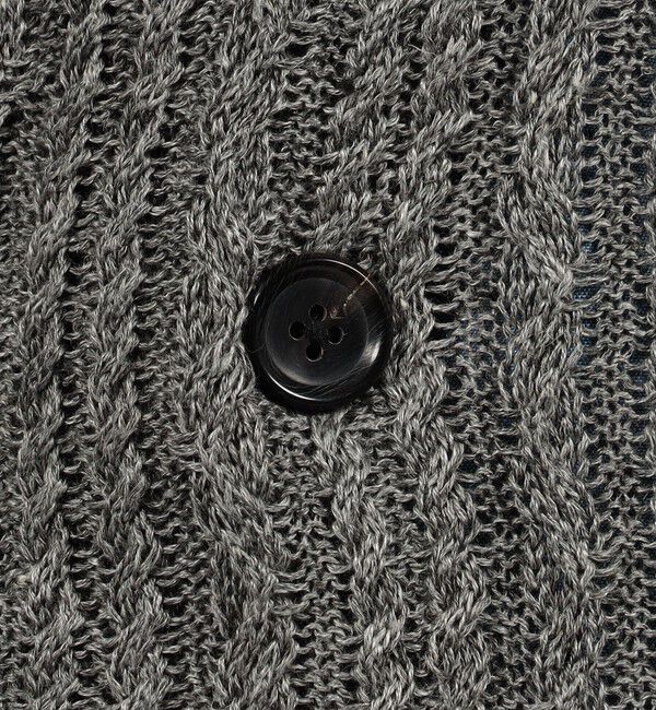 TOMORROWLAND MENS「プレミアムリネン ケーブルニットジャケット」|ニット・セーター|