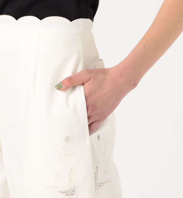 DES PRES「カットワークエンブロイダリー ワイドパンツ」|その他|