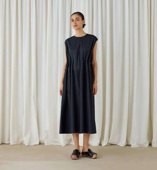 DES PRES「コットンシルクタイプライター コクーンワンピース」|ワンピース|