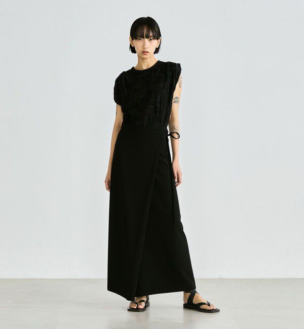 Edition「バックカットジャカード ノースリーブトップス」|タンクトップ|