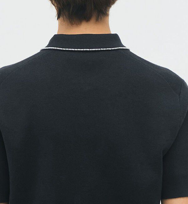 CABaN「コットンカシミヤ パールポロプルオーバー」|ニット・セーター|