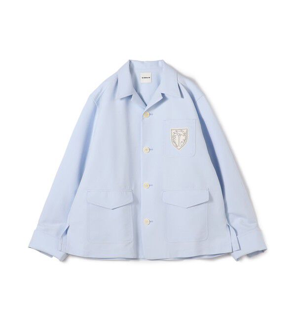 CABaN「CABaN コットン カバーオールジャケット」|ブルゾン・スタジャン|63 ライトブルー