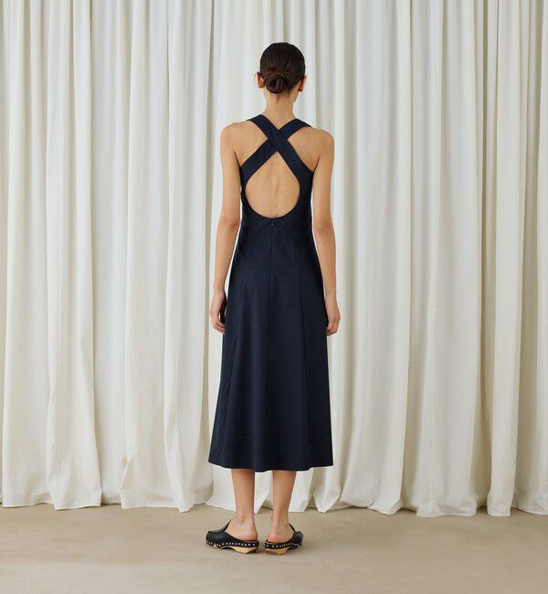 DES PRES「コットンストレッチポプリン フィットフレアサマードレス」|ワンピース|