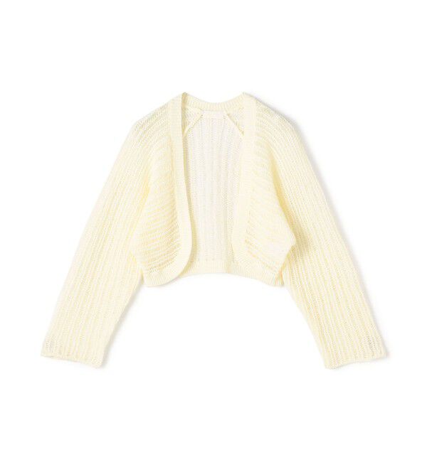 Ballsey「チュールテープ ショートカーディガン」|カーディガン|11 ホワイト