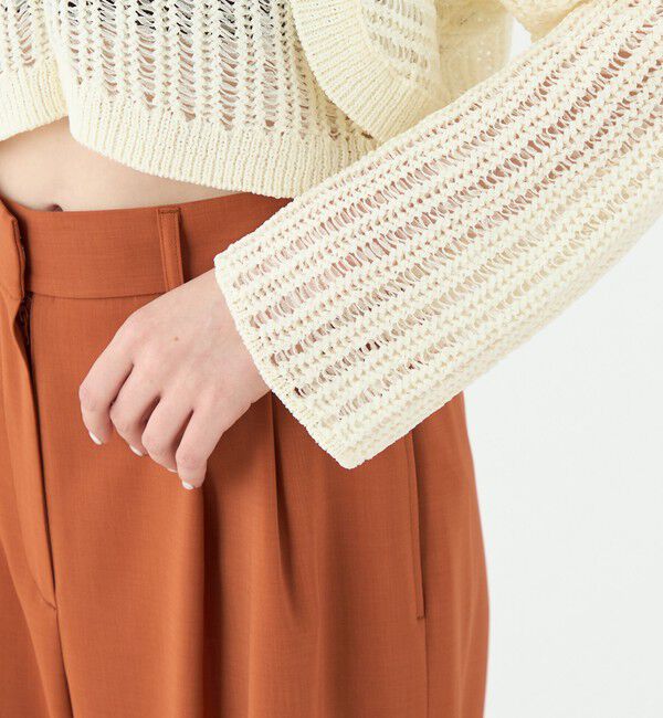 Ballsey「チュールテープ ショートカーディガン」|カーディガン|