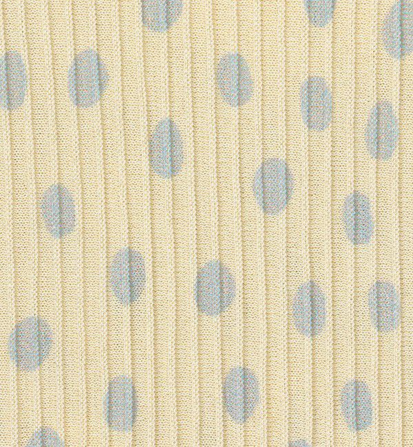 BACCA「レーヨンラメ リブアメリカンスリーブニット」|ニット・セーター|