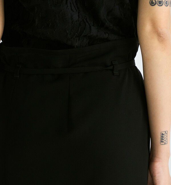 Edition「スパンギャバ ラップスカート」|スカート|