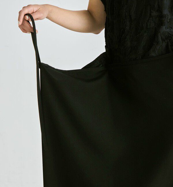 Edition「スパンギャバ ラップスカート」|スカート|