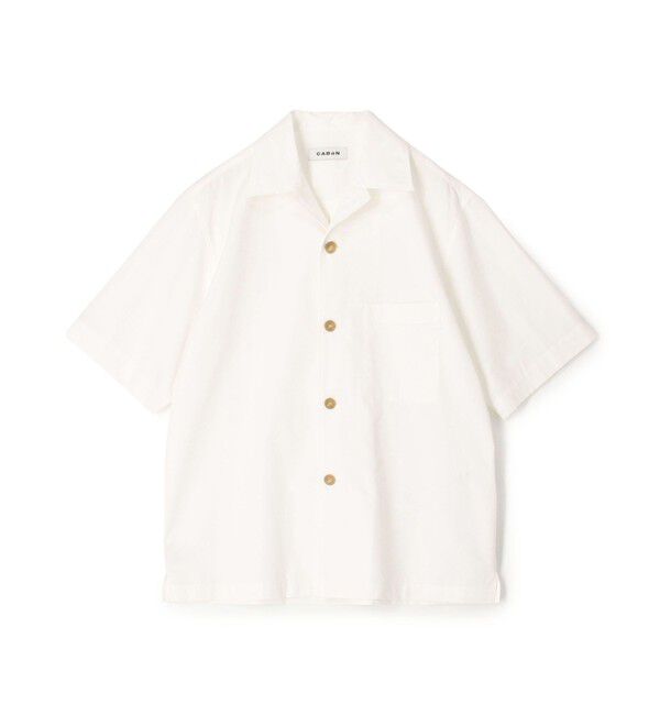 CABaN「CABaN シャトルポプリン 2-wayオープンカラーシャツ」|シャツ・ブラウス|11 ホワイト