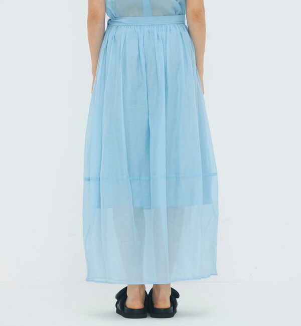 CABaN「コットンシルクオーガンジー ロングスカート」|スカート|