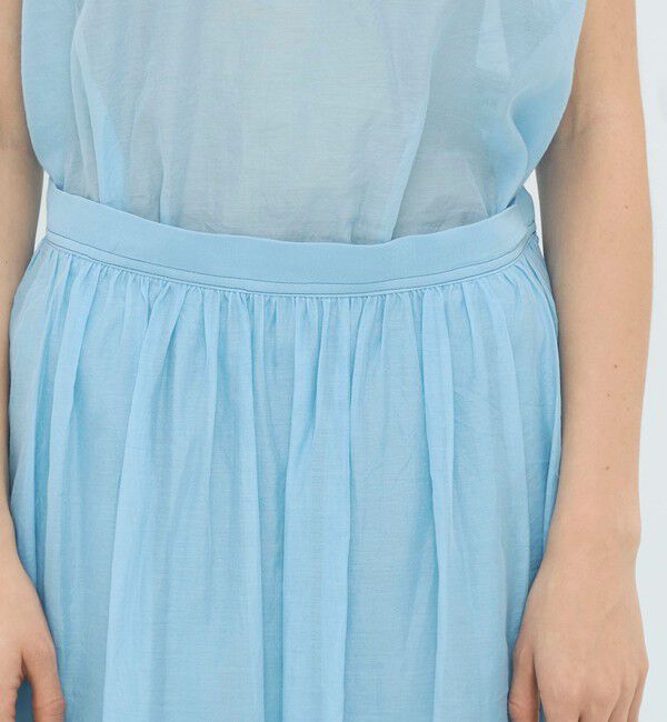 CABaN「コットンシルクオーガンジー ロングスカート」|スカート|