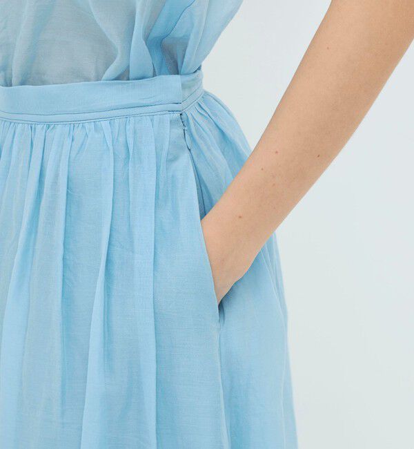 CABaN「コットンシルクオーガンジー ロングスカート」|スカート|