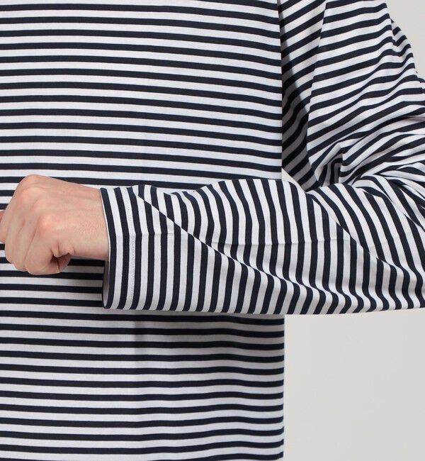 TOMORROWLAND BUYING WEAR「SUNSPEL MTSH0003ES コットンストライプ ロングスリーブ Tシャツ」|Tシャツ・カットソー|