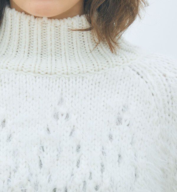 MACPHEE「アイレットシャギー ハイネックプルオーバー」|ニット・セーター|
