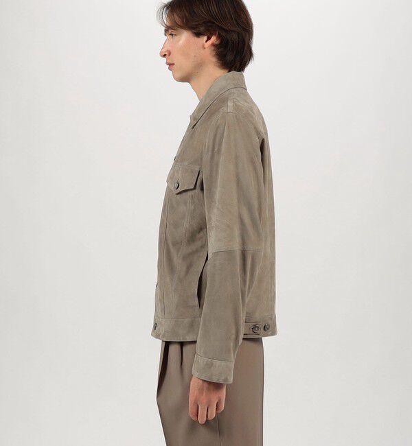 TOMORROWLAND MENS「【別注】EMMETI ラムスエード トラッカージャケット」|ブルゾン・スタジャン|