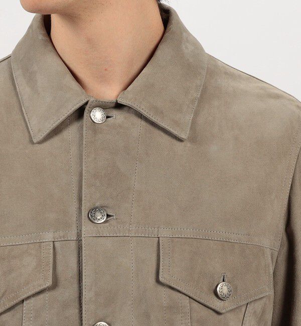 TOMORROWLAND MENS「【別注】EMMETI ラムスエード トラッカージャケット」|ブルゾン・スタジャン|