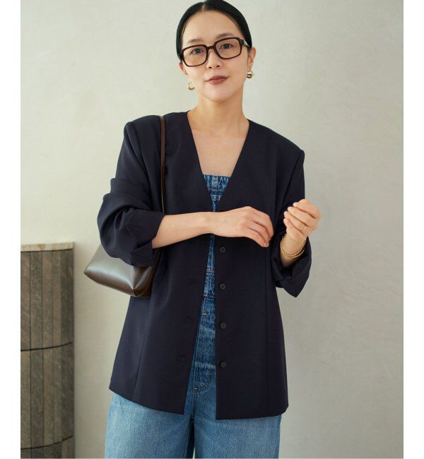 Plage「WO SE SH ジャケット」|ノーカラージャケット|