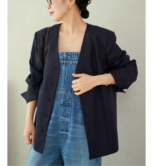 Plage「WO SE SH ジャケット」|ノーカラージャケット|