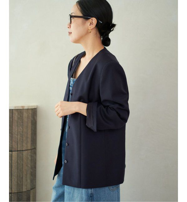 Plage「WO SE SH ジャケット」|ノーカラージャケット|