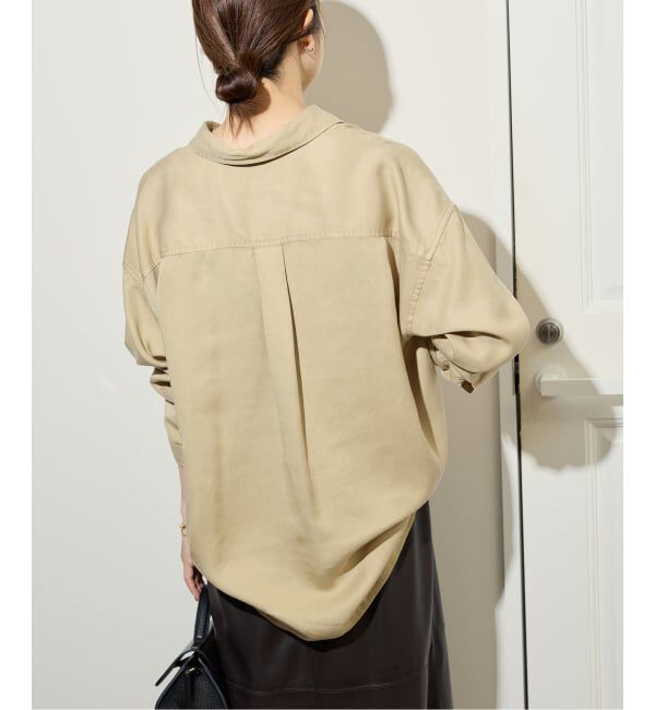 SLOBE IENA「《セットアップ対応可》製品染めシャツ」|シャツ・ブラウス|