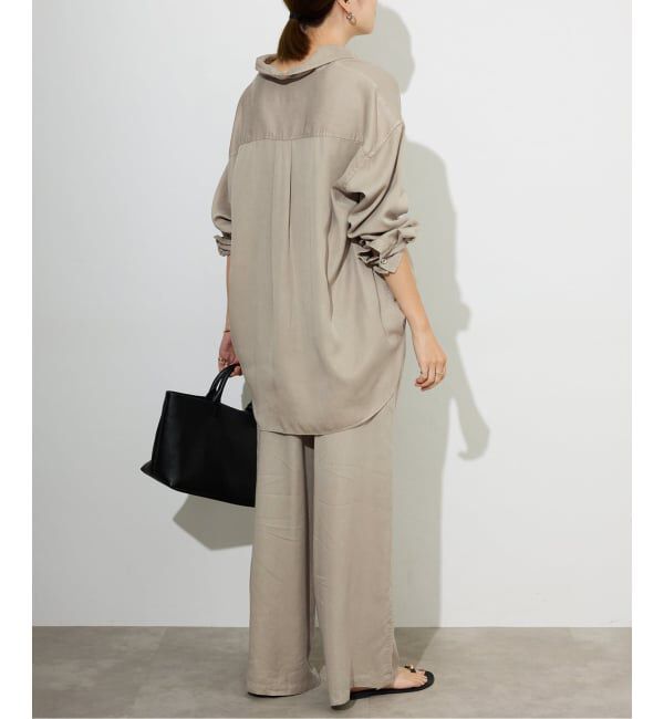 SLOBE IENA「《セットアップ対応可》製品染めシャツ」|シャツ・ブラウス|