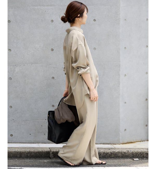 SLOBE IENA「《セットアップ対応可》製品染めシャツ」|シャツ・ブラウス|