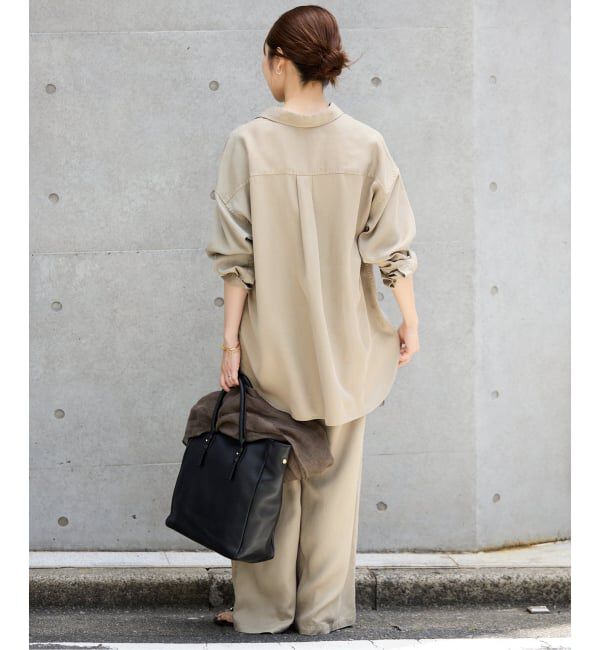 SLOBE IENA「《セットアップ対応可》製品染めシャツ」|シャツ・ブラウス|