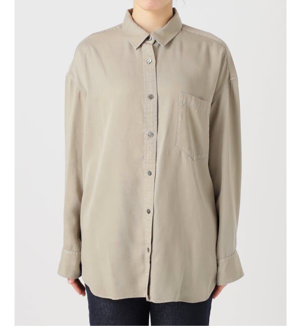 SLOBE IENA「《セットアップ対応可》製品染めシャツ」|シャツ・ブラウス|