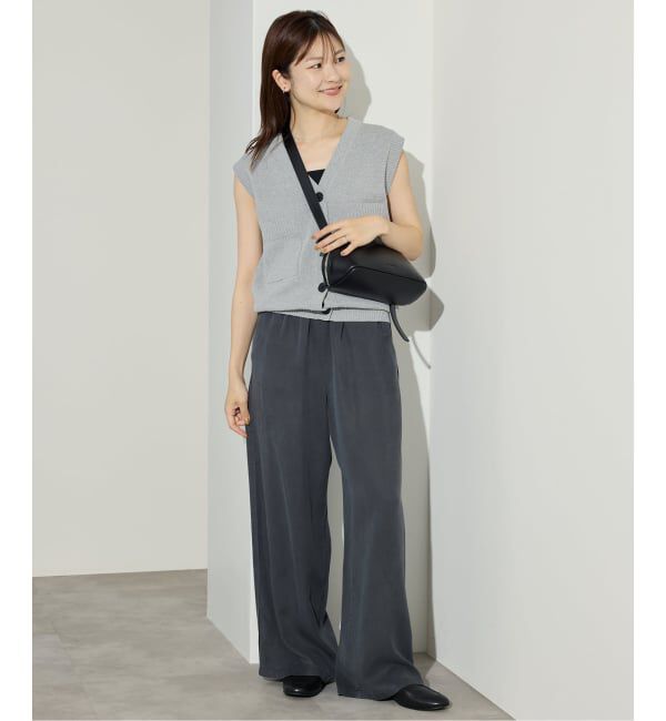 SLOBE IENA「《WEB限定/追加》総針Vネック ニットベスト」|ベスト・ジレ|