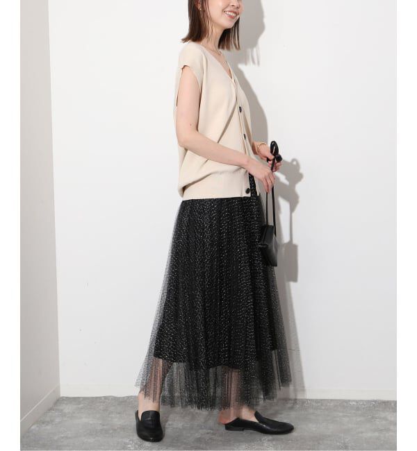 SLOBE IENA「《WEB限定/追加》総針Vネック ニットベスト」|ベスト・ジレ|