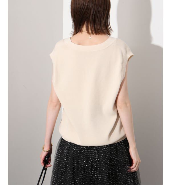 SLOBE IENA「《WEB限定/追加》総針Vネック ニットベスト」|ベスト・ジレ|